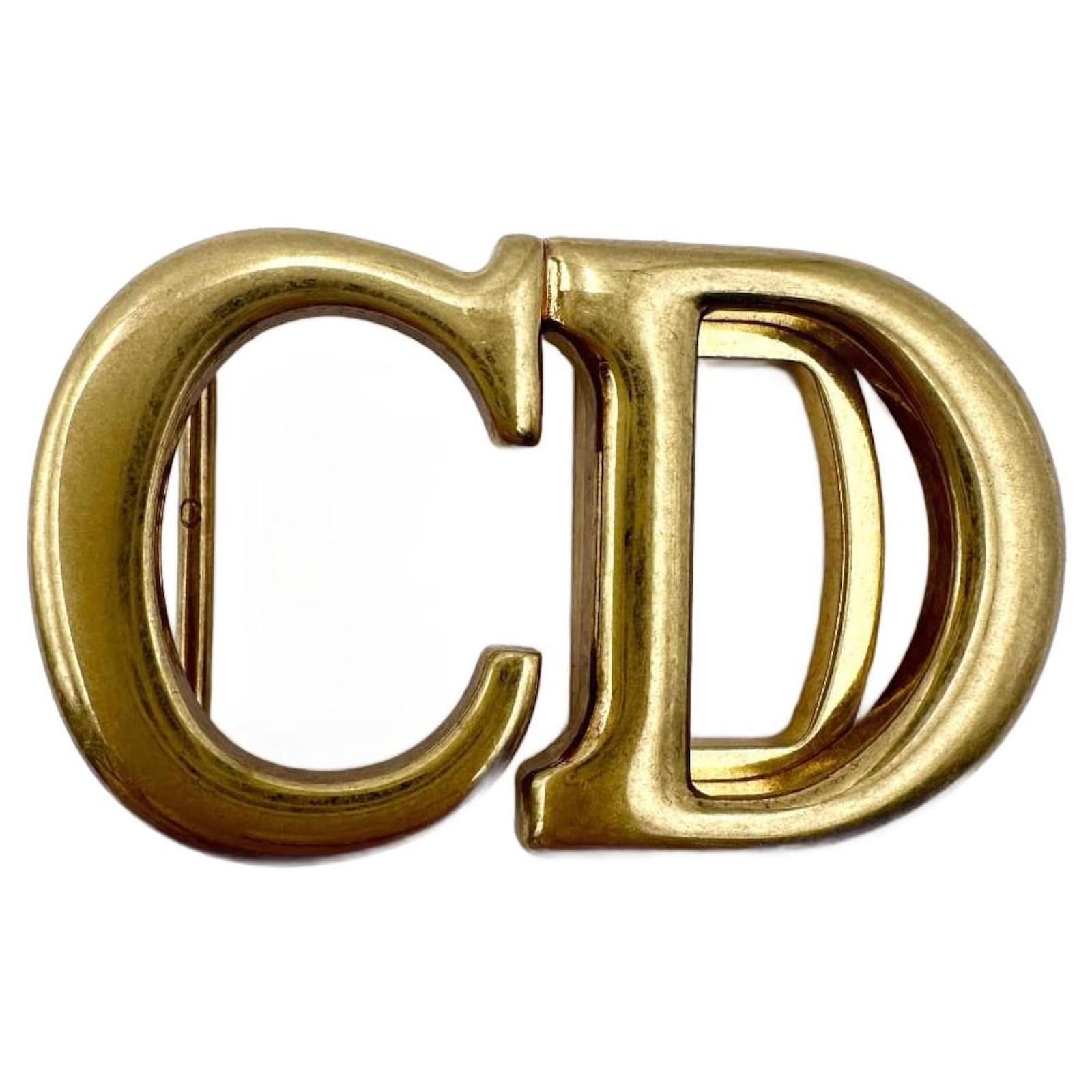 CD saddle Christian Dior golden belt buckle Metal ref.1315381