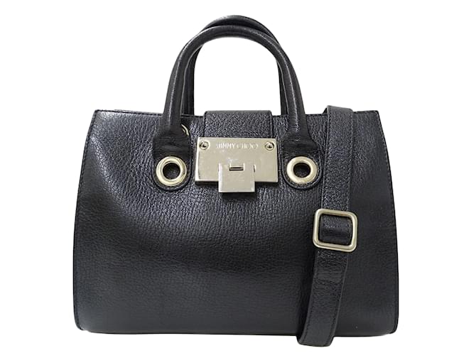 Jimmy Choo Riley Black Leather ref.1148054 - Joli Closet