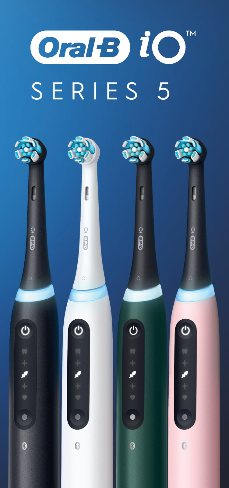 Oral-B iO Series 5 Rechargeable Electric Toothbrush, Matte Black