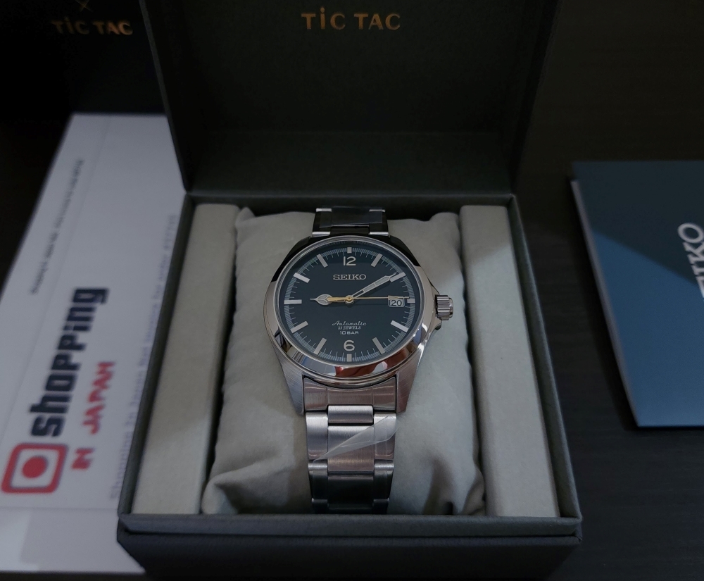 Seiko TiCTAC Collaboration SZSB036 British Green 35th Anniversary