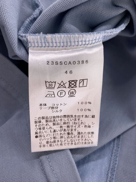 cantate(カンタータ) / Tシャツ/46/コットン/ブルー/無地/23SSCA0386