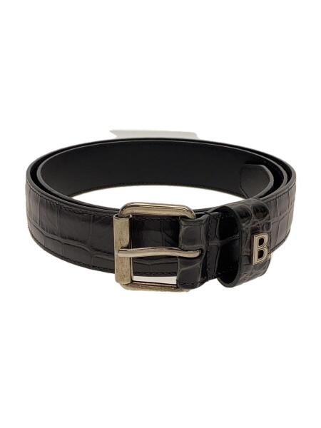 BALENCIAGA クロコダイル型押し ベルト 85cm BALENCIAGA クロコダイル