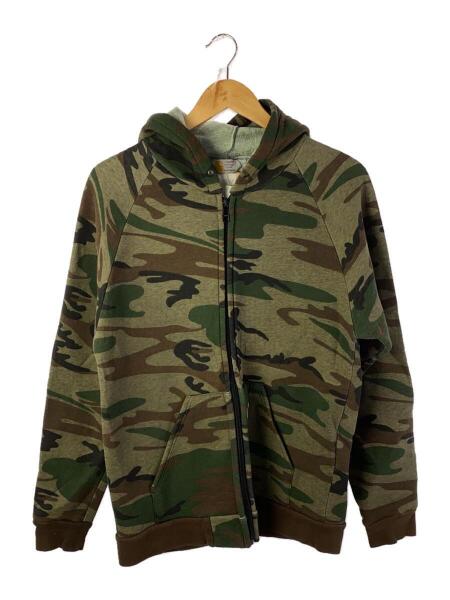 Carhartt(カーハート) / ジップパーカー/M/ポリエステル/KHK/カモフラ