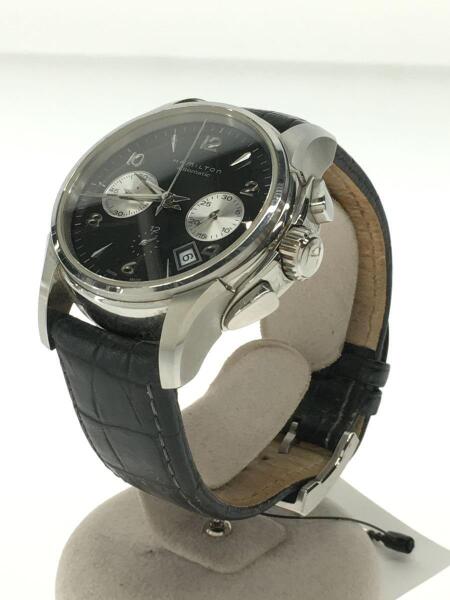 HAMILTON(ハミルトン) / 手巻腕時計/アナログ/レザー/BLK/Bブラック