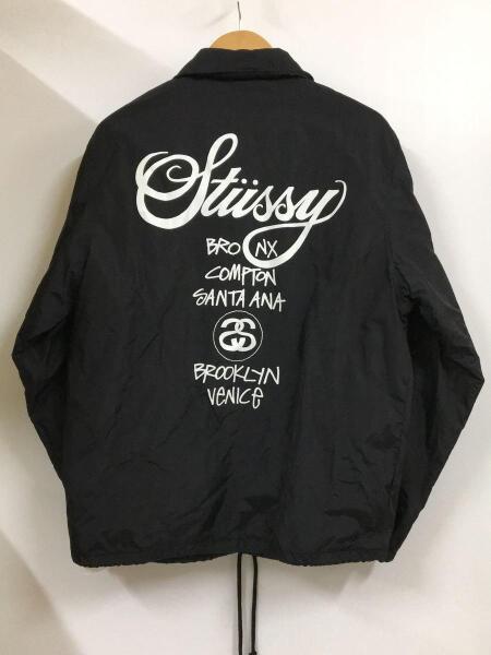 STUSSY(ステューシー) / ナイロンジャケット/S/ナイロン/BLK/無地