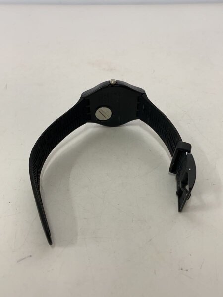 SWATCH(スウォッチ) / クォーツ腕時計/アナログ/ラバー/SLV/BLK