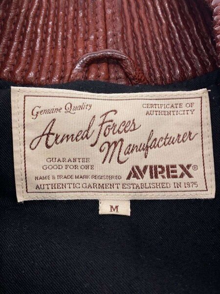 AVIREX(アヴィレックス) / レザージャケット・ブルゾン/M/山羊革/BRW