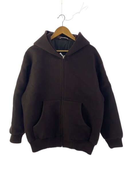 AURALEE(オーラリー) / 24AW/DOUBLE CLOTH ZIP HOODIE/4/ウール/BRW