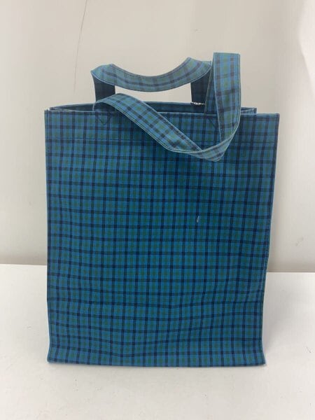 familiar(ファミリア) / トートバッグ/コットン/BLU/チェック | 中古品