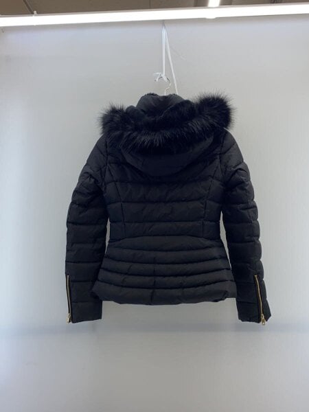 ZARA(ザラ) / セミロング丈フード付きダウンジャケット/XS