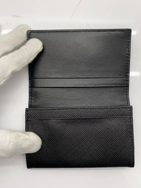 PRADA(プラダ) / サフィアーノ トライアングルコインケース/レザー/BLK