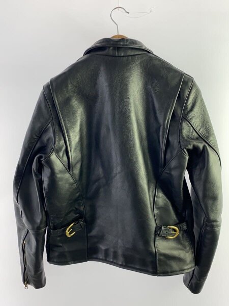 VANSON(バンソン) / シングルライダースジャケット/38/レザー/BLK/無地