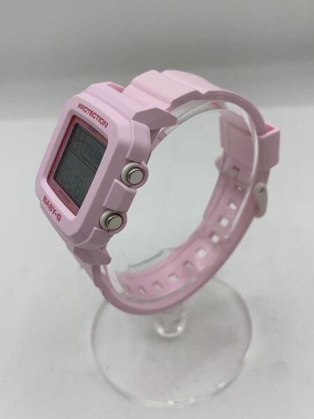 CASIO(カシオ) / クォーツ腕時計_BABY-G/デジアナ/ラバー/ピンク