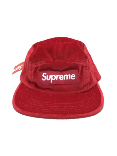 Supreme(シュプリーム) / キャップ/タグ付/velvet camp cap/RED/メンズ
