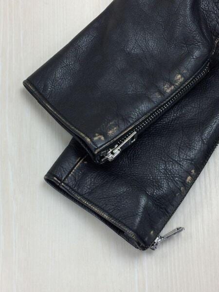 GUCCI(グッチ) / ダブルライダースジャケット/34/牛革/BLK/スタッズ