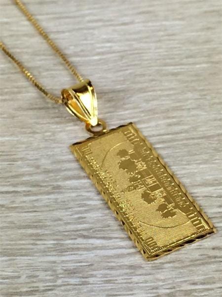 Supreme(シュプリーム) / 17AW/14K/100 Dollar Bill Gold Pendant