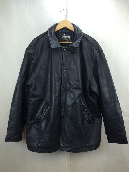 STUSSY(ステューシー) / レザージャケット・ブルゾン/XL/--/BLK | 古着