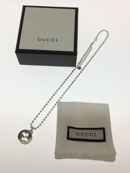 GUCCI(グッチ) / インターロッキングGネックレス/SV925/SLV/トップ有