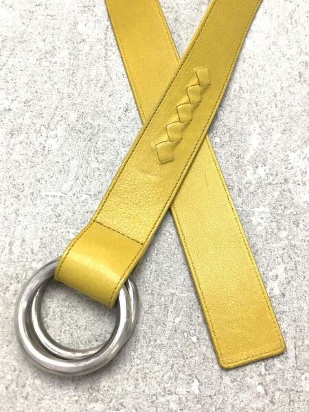 BOTTEGA VENETA(ボッテガヴェネタ) / ダブルリングベルト/レザー/YLW