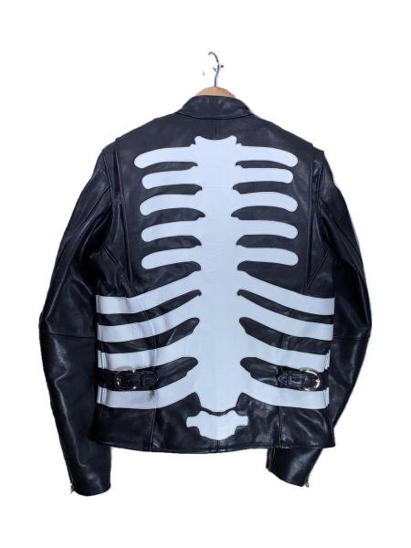 VANSON(バンソン) / シングルライダースジャケット/36/レザー/BLK