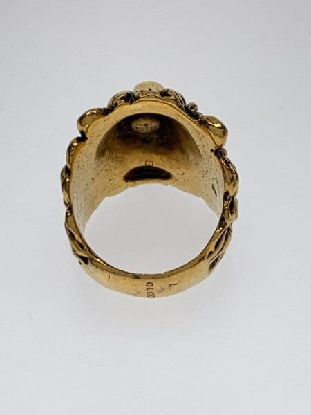 GUCCI(グッチ) / ライオンヘッドリング/22号(23刻印)/ゴールド/メンズ