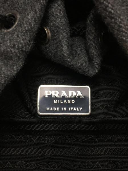 PRADA(プラダ) / リュック/ウール/GRY/バックパック/カバン/鞄/グレー