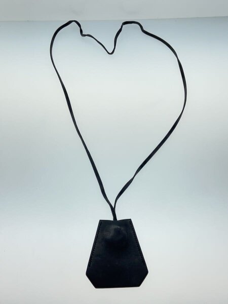 HERMES(エルメス) / クロシェットネックレス/レザー/BLK/トップ有