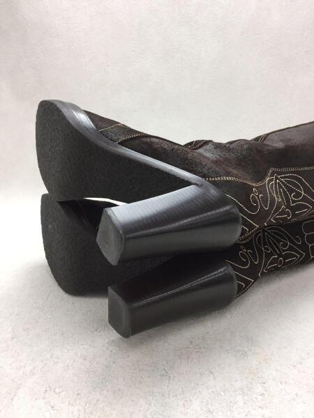 LOUIS VUITTON(ルイヴィトン) / ロゴマーク刺繍ロングブーツ/36/BRW