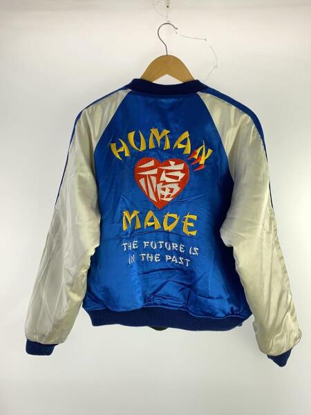 HUMAN MADE(ヒューマンメイド) / スカジャン/L/レーヨン/BLU/無地