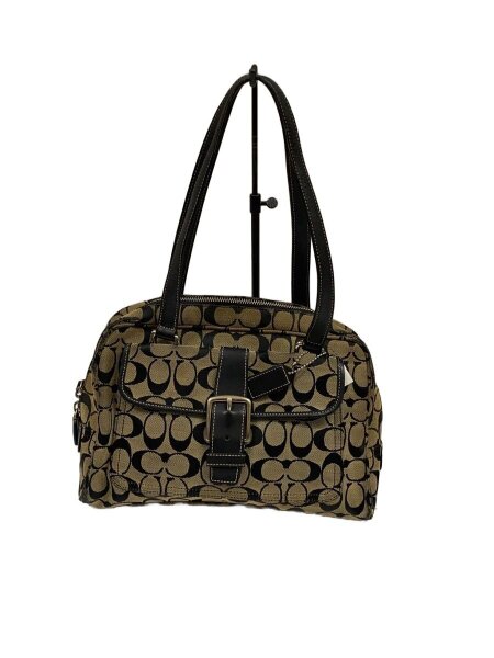 COACH(コーチ) / ハンドバッグ_シグネチャー_ベージュ/キャンバス/BEG