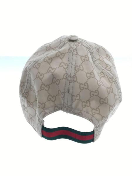 GUCCI(グッチ) / キャップ/XL/コットン/ベージュ/総柄/メンズ/GG柄