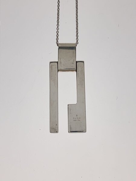GUCCI(グッチ) / Gプレートネックレス/SV925/SLV/トップ有/メンズ