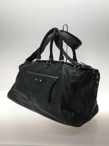 BALENCIAGA(バレンシアガ) / CLASSIC SQUASH/ボストンバッグ/羊革/BLK
