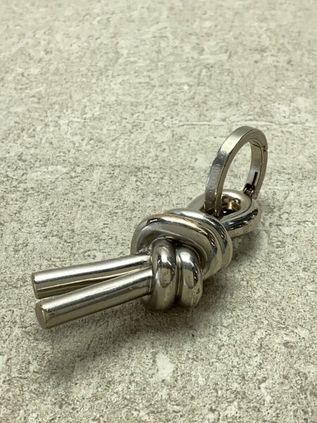 BOTTEGA VENETA(ボッテガヴェネタ) / ノットメタルキーリング/SILVER