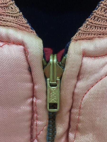 その他ブランド(ソノタブランド) / VINTAGE/50s/YKK回転式/別珍×サテン