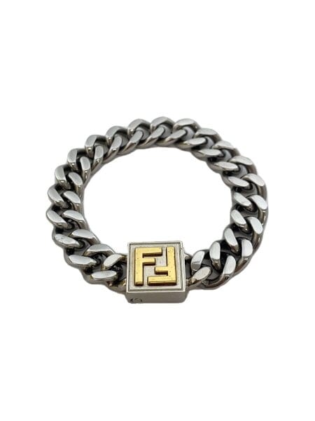 FENDI(フェンディ) / ブレスレット/喜平チェーン/FFロゴ/シルバー