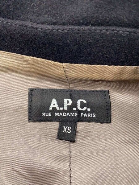 A.P.C.(アーペーセー) / ブルゾン/XS/ウール/ネイビー/無地/スウィング