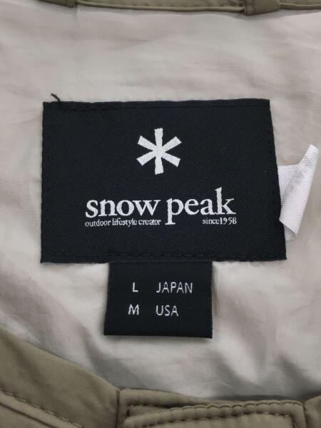snow peak キルティング コート L カーキ