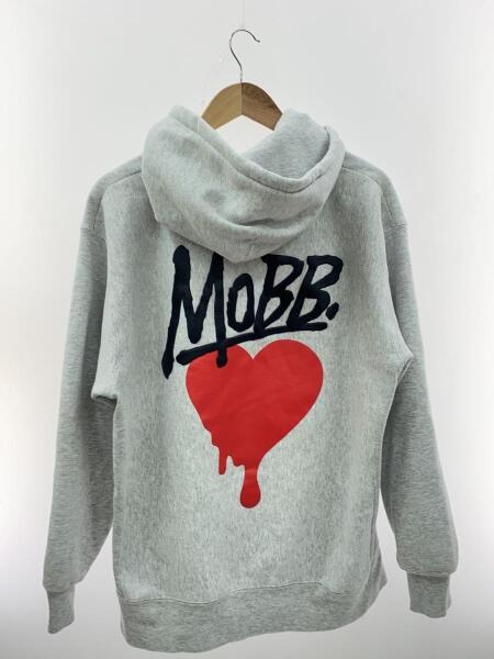 MOBB(モブ) / HEART DRIP HOODIE/パーカー/L/コットン/グレー | 古着の