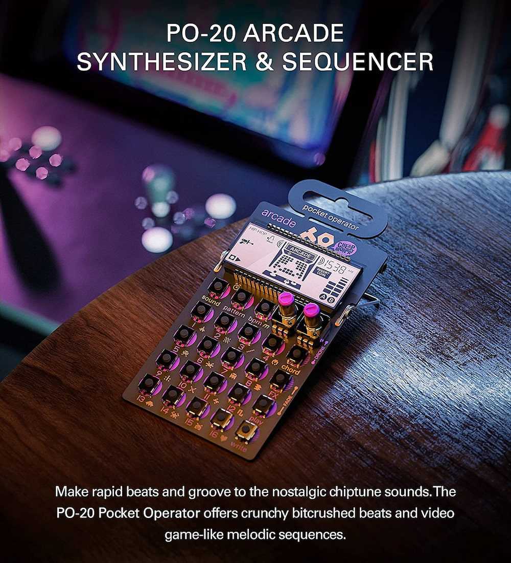 Teenage Engineering PO-20 Arcade Pocket Operator Synthesizer And