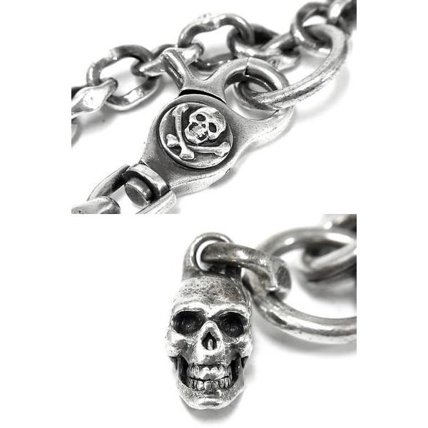 激レアルードギャラリーシルバーポールブレスレットスカル