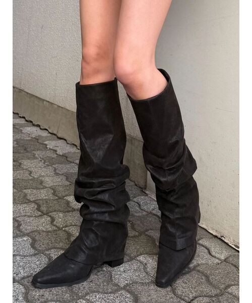 EMODA | ポインテッドカバーブーツ - Buyee, an Online Proxy Shopping