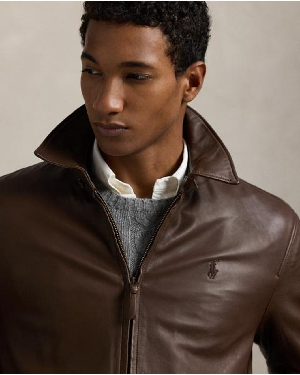 Ralph Lauren Lambskin Leather Jacket in Brown for Men | Lyst UK