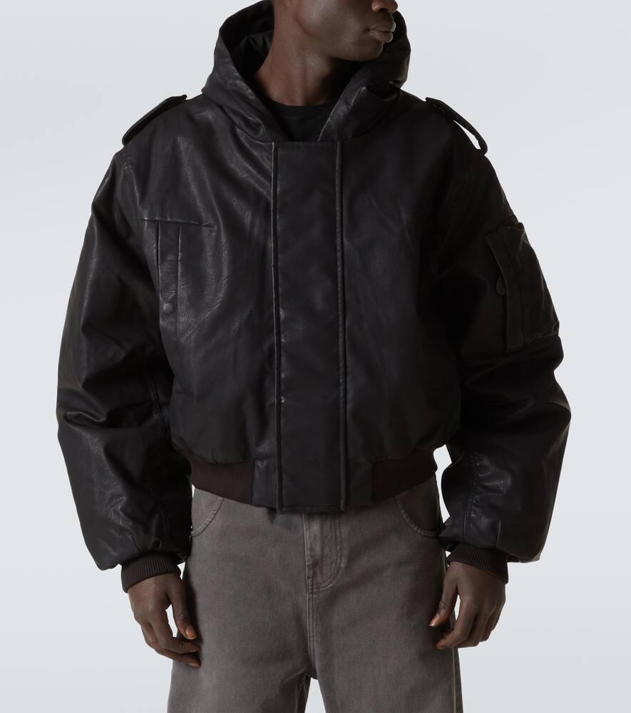 Entire studios Moto Bomber Jacket in Black for Men | Lyst