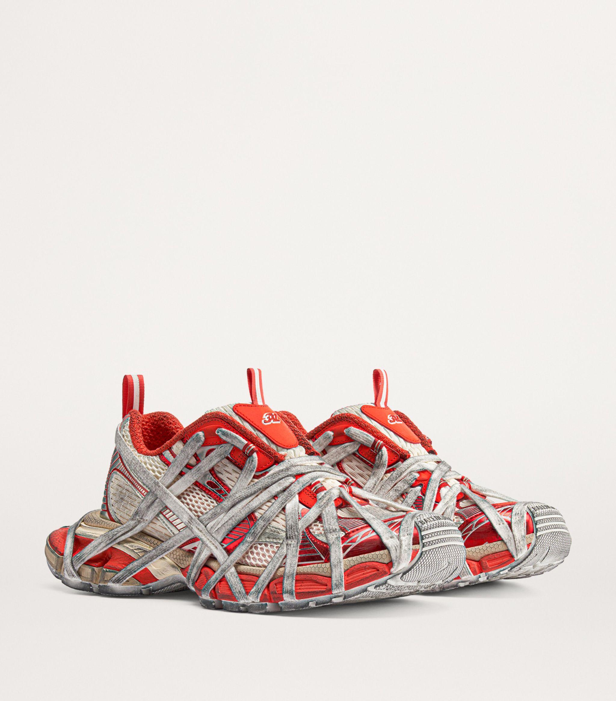 Balenciaga 3Xl Extreme Lace Sneakers in Red for Men | Lyst