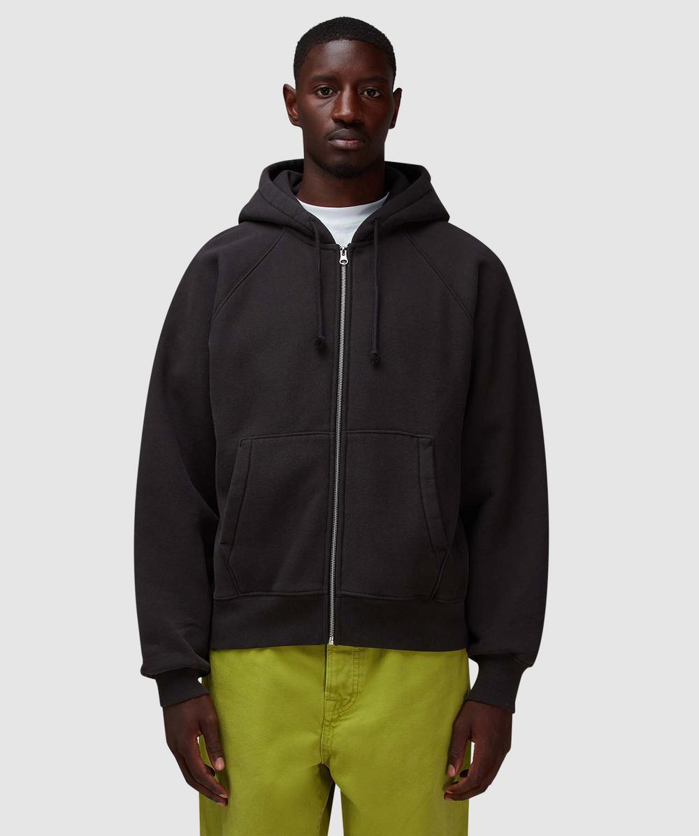 Stussy Raglan Zip Hoodie (Washed in Black for Men | Lyst UK