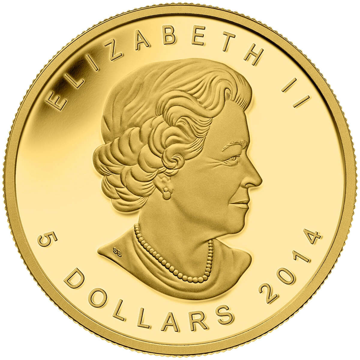 2014 $5 Five Blessings - Pure Gold Coin