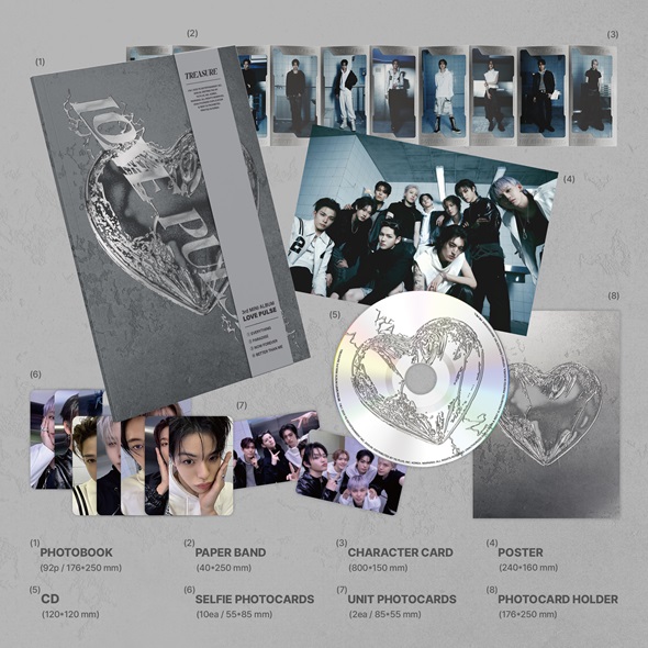 TREASURE 韓国サードミニアルバム『LOVE PULSE』限定特典付きで発売