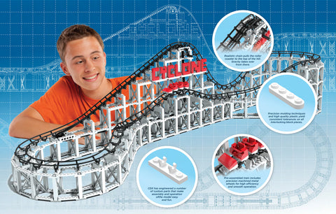 The Cyclone Roller Coaster Kit | Brick Roller Coaster – CDX Blocks