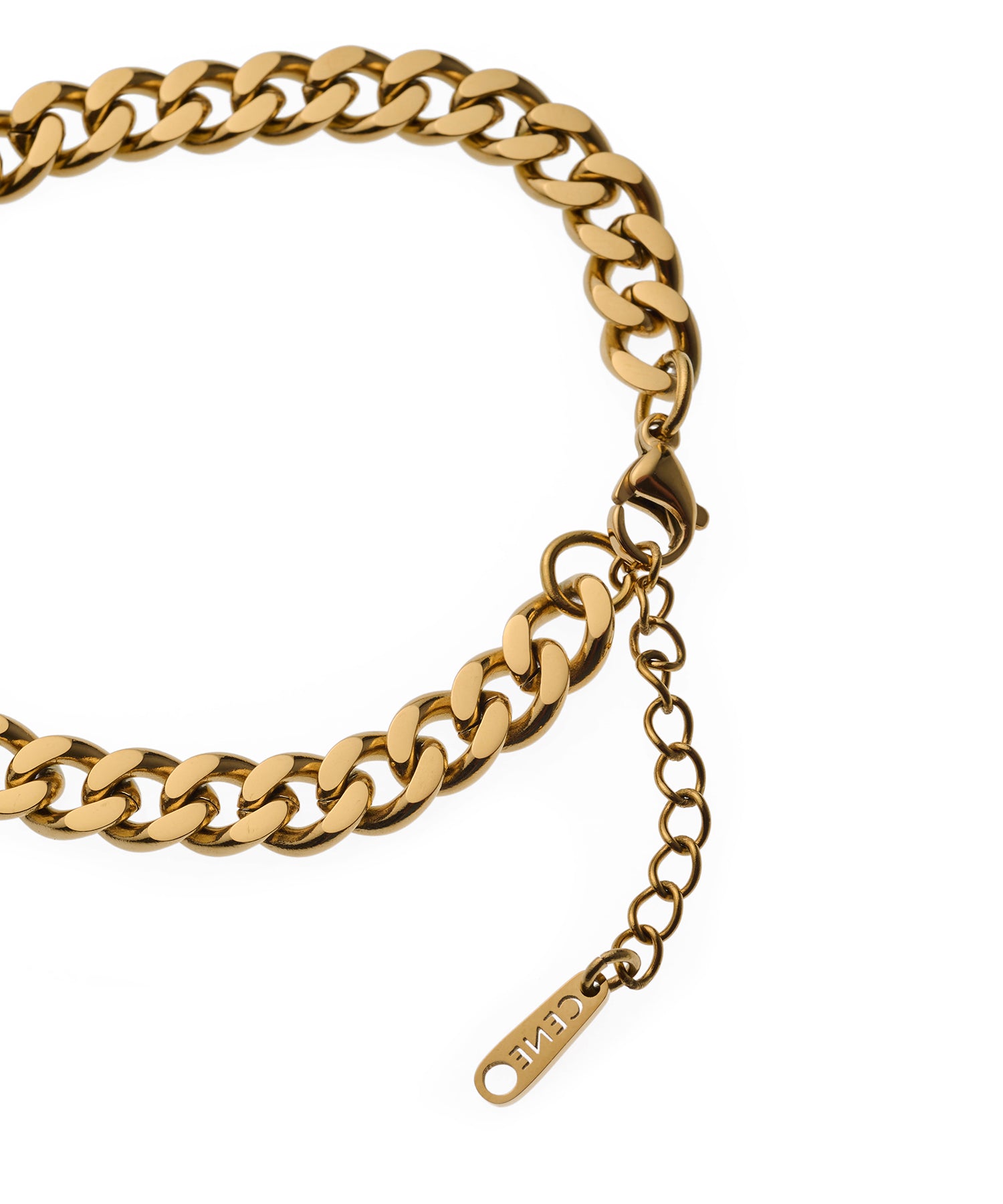 ゴールド]チェーンブレスレット/6mm